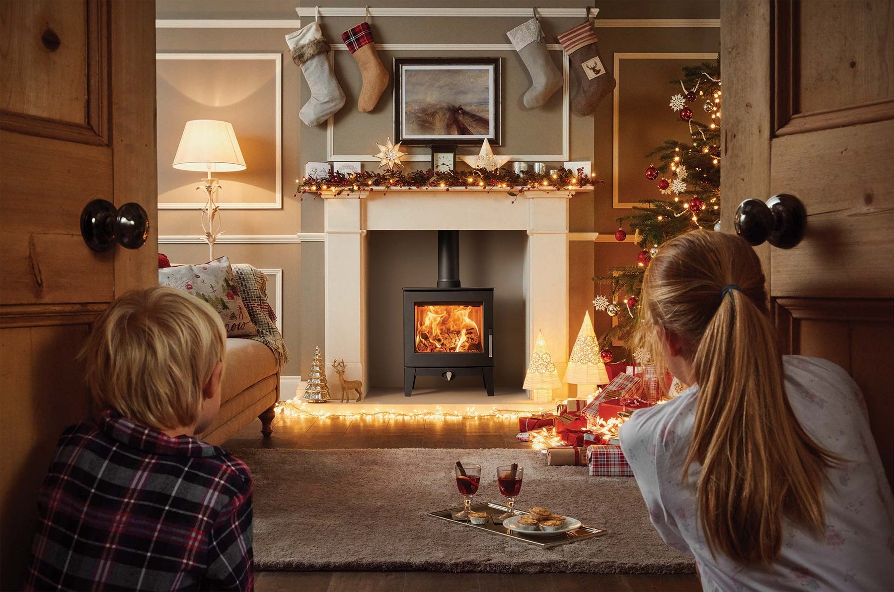The energy efficiency of Electric, Gas, and wood fireplace