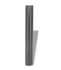 DuraVent Chimney Pipe DuraVent - PelletVent 3" & 4" Inner Diameter 12" Adjustable Length Pipe Galvalume & Black Finish - 3PVL-A12