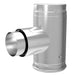 DuraVent Tee Adapter Increaser DuraVent - 3" diameter Increaser Adapter Tee w/ Clean-Out Tee Cap