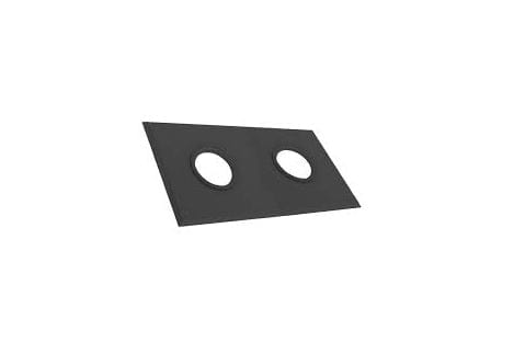 DuraVent Twin Pipe DuraVent - PolyPro 2" - 4" Wall Plate - Black for Twin Pipes