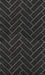 EAF Brick Panel EAF - Clinker Herringbone - 5/8" Thick, Black Tie