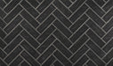 EAF Brick Panel EAF - Clinker Herringbone - 5/8" Thick, Black Tie