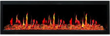 Litedeer Electric Fireplace Litedeer Homes Latitude 65" Smart Electric Fireplace with amber glass real flame crackling sounds - ZEF65XA ZEF65XA