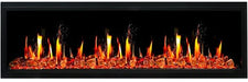 Litedeer Electric Fireplace Litedeer Homes Latitude 65" Smart Electric Fireplace with amber glass real flame crackling sounds - ZEF65XA ZEF65XA