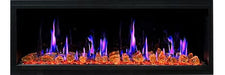 Litedeer Electric Fireplace Litedeer Latitude 55" Smart Built-in Linear Electric Fireplace Wifi Enabled with Crackling Sounds - ZEF55VA, Black ZEF55VA