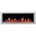 Litedeer Electric Fireplace Litedeer Latitude II 58-in Smart Control Electric Fireplace with Fire Crackling Sounds Reflective Amber Glass Included - ZEF58VAW ZEF58VAW