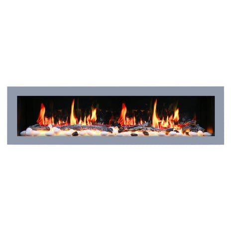 Litedeer Electric Fireplace Litedeer Latitude II 68" Smart Wall Mounted Electric Fireplace with App - ZEF68X,Black ZEF68X