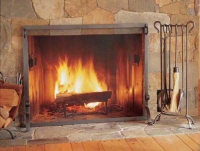 Pilgrim Fireplace Screens Pilgrim - FGN Series- Forged Iron 39” x 31”