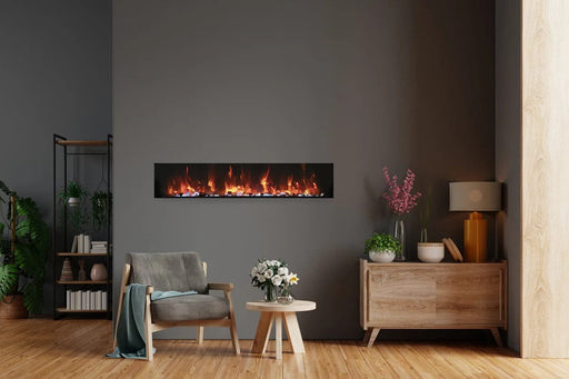 Amantii Electric Fireplace Amantii 30" - 60" Panorama BI Extra Slim Full View Smart Indoor /Outdoor Built-In Electric Fireplace