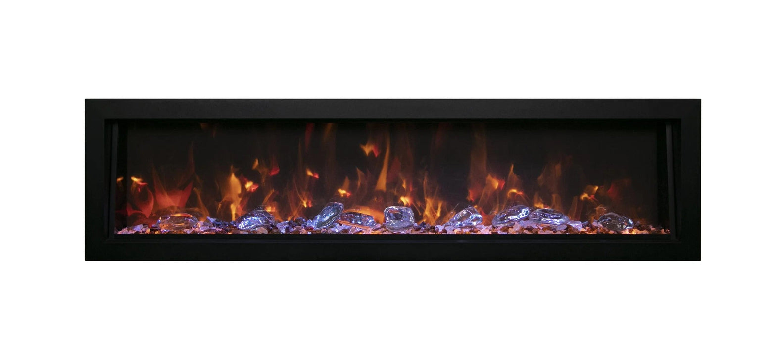 Amantii Electric Fireplace Amantii 40" - 88" Panorama BI Deep Smart Full View Indoor /Outdoor Built-in Electric Fireplace