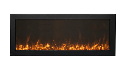 Amantii Electric Fireplace Amantii 40" - 88" Panorama BI Slim Full View Smart Indoor /Outdoor Built-in Electric Fireplace