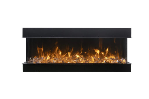 Amantii Electric Fireplace Amantii 40" - 88" True View Extra Tall & Extra Long Smart Indoor / Outdoor 3 Sided Built-in Electric Fireplace
