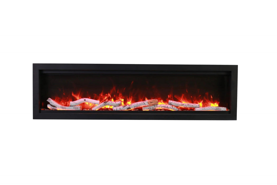 Amantii Electric Fireplace Amantii 50" -74" Symmetry Bespoke Smart Indoor / Outdoor Built In Electric Fireplace