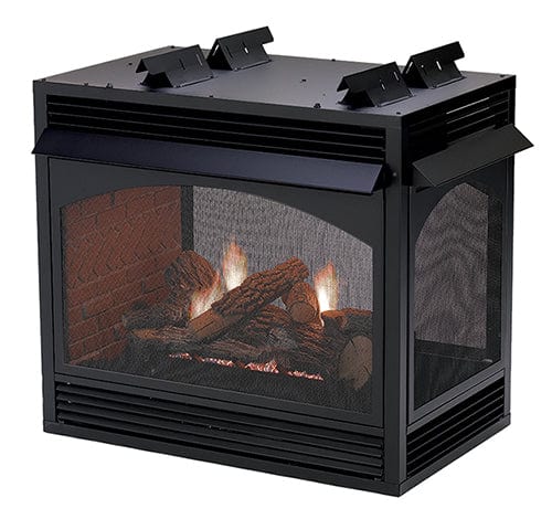 American Heart American Heart Lincoln Vent-Free Fireplaces, Peninsula & See-Through, Premium 36 Nat VFP36SP32EN