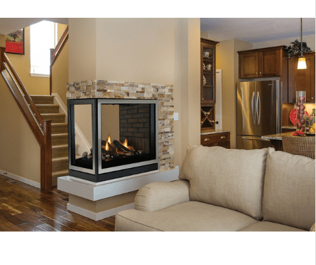 American Hearth Cover American Hearth - Rectangle, 1.5-in., Brushed Nickel, for peninsula fireplace end - DF242NB DF242NB