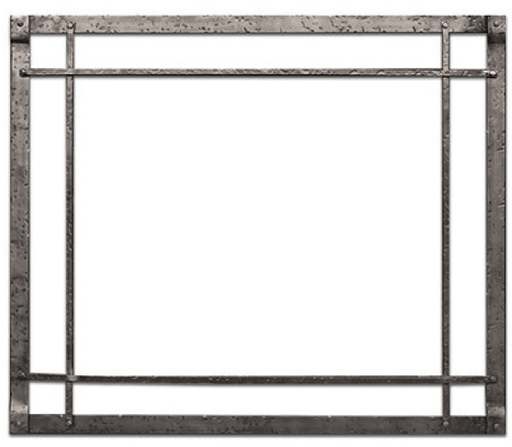 American Hearth Frame American Hearth - Forged Iron Inset, Rectangle, Black - DFF30CBL DFF30CBL