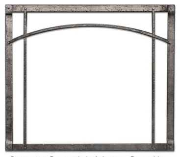 American Hearth Inset American Hearth - Forged Iron Inset, Arch, Black - DFF35RBL DFF35RBL