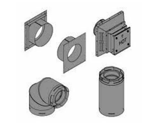 American Hearth Vent Kit American Hearth - DV Vent Kit for Rear vent, 5 to 7-in. wall thickness (Standard thru-the-
wall venting). Includes SD46DVA06, SD46DVAHC, SD46DVAWT

Firestop - DVVK4RP DVVK4RP