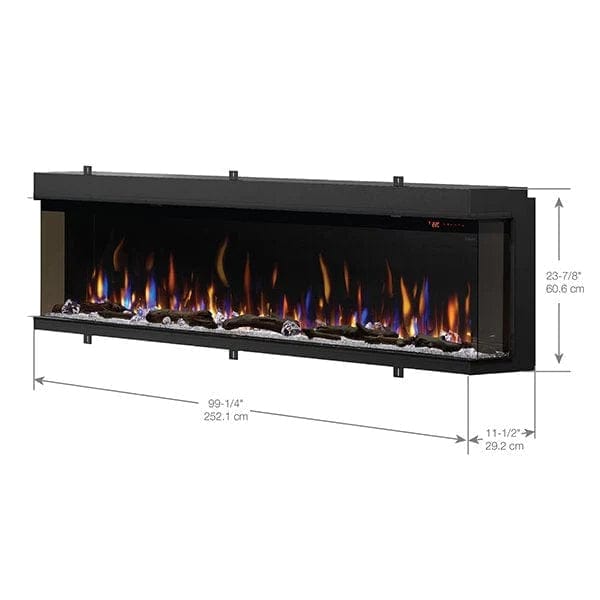 Dimplex Electric Fireplace 100" Dimplex - IgniteXL® Bold Built-in Linear Electric Fireplace X-XLF10017-XD