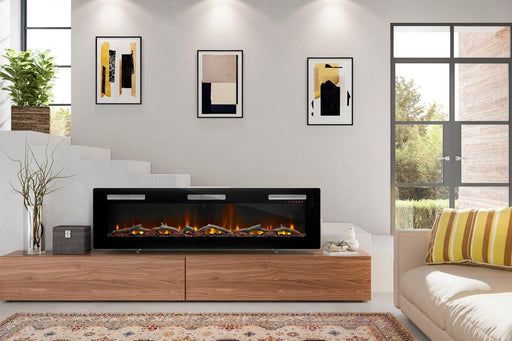 Dimplex Electric Fireplace Dimplex - Sierra 72" Wall-mounted / Built-In Linear Electric Fireplace X-SIL72 Sierra 72" Wall-mounted/Built-In Linear Fireplace | FireplacesUSA.com