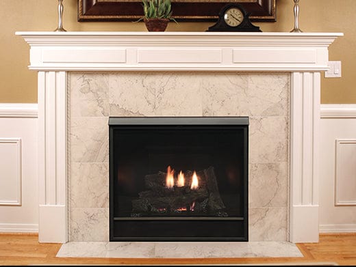 Fireplaces USA American Heart Madison Clean-Face Direct-Vent Fireplace, Deluxe 36 MV, Log Set, Blower, Nat DVCD36FP31N