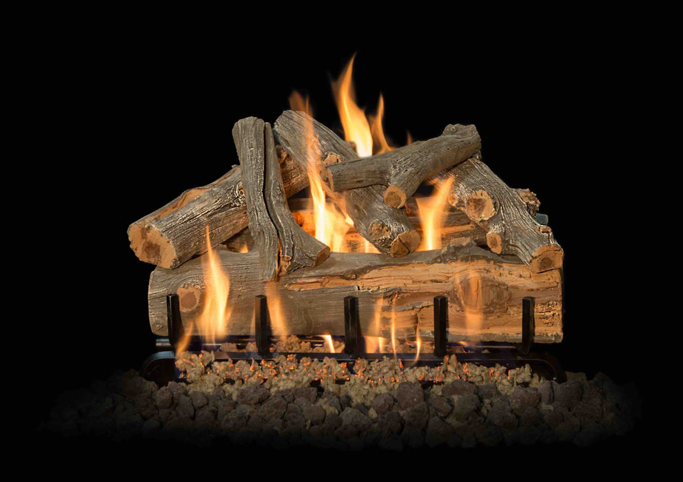 Grand Canyon Gas Logs Gas Logs AZ Juniper See Through Vented Indoor/Outdoor Logs By Grand Canyon Gas Logs