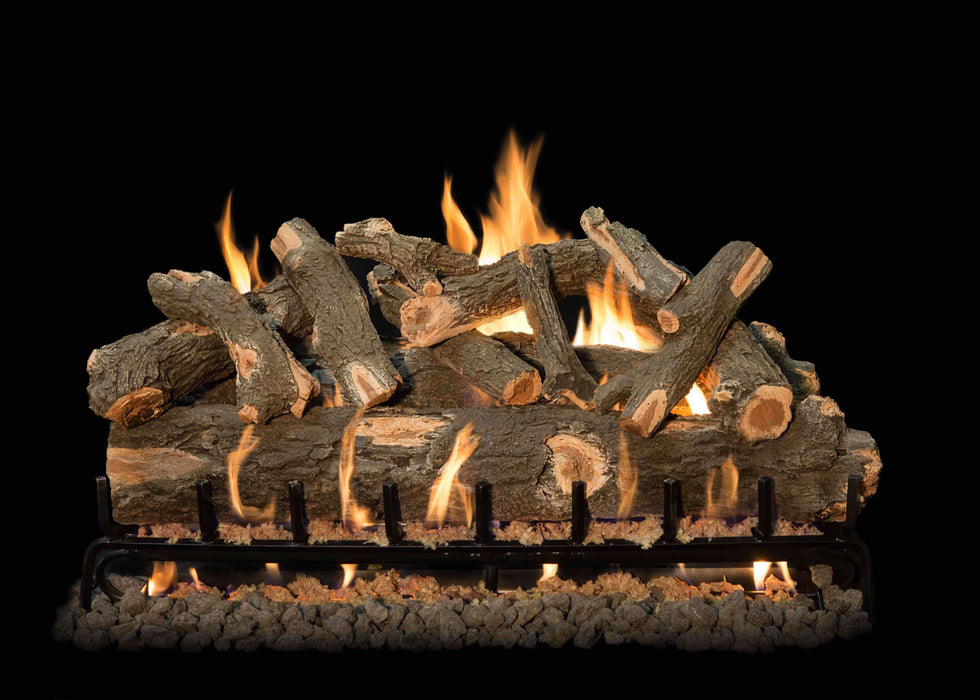 Grand Canyon Gas Logs Gas Logs AZ Weathered Oak Indoor/Outdoor Vented Gas Logs By Grand Canyon Gas Logs
