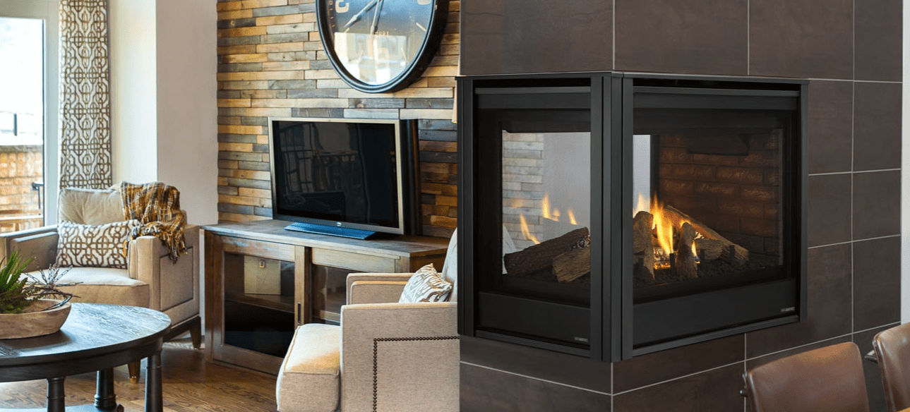 Majestic Direct-Vent Fireplace Majestic - 36" Pier Direct Vent Multi Side Top/Rear Gas Fireplace With IntelliFire Touch ignition - Natural Gas-PIER-DV36IN PIER-DV36IN