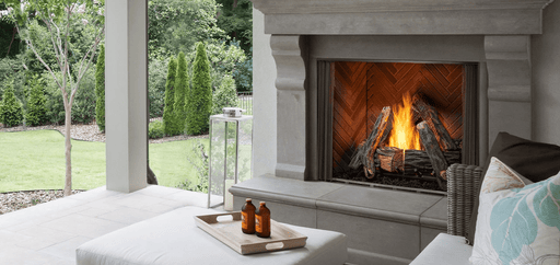 Majestic Outdoor Traditional Fireplace Majestic - Courtyard 42"outdoor traditional fireplace with IntelliFire ignition, single-sided, premium herringbone interior-ODCOUG-42PH ODCOUG-42PH
