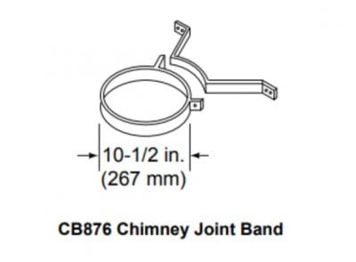Majestic SL300 Series Pipe Components Majestic - SL300 Series Chimney bracket (package of 3)-CB876 CB876