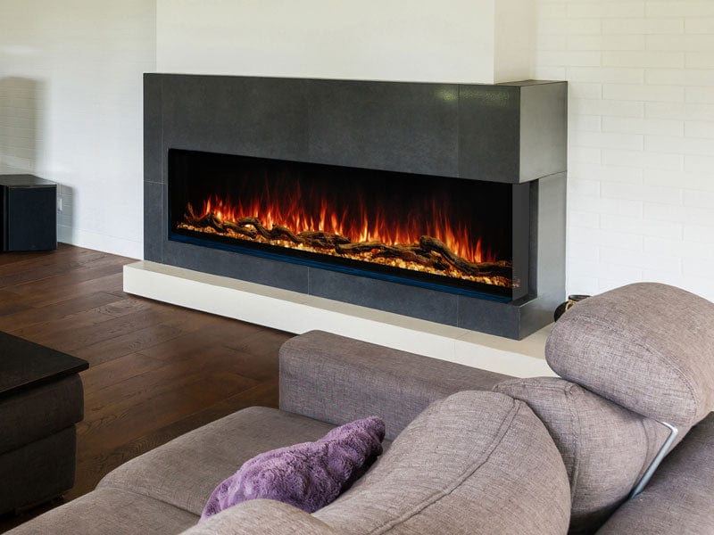 Modern Flames Electric Fireplace ModernFlames - Landscape PRO Multi-Sided Built-In/ Wall Mounted Electric Fireplace - Most Versatile Design - Powerful 10K BTU Heater