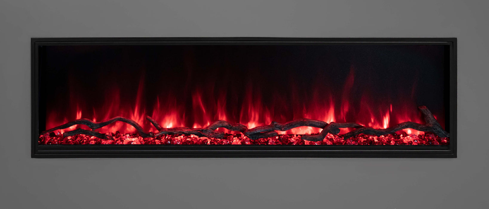 Modern Flames Electric Fireplace ModernFlames - Landscape PRO Slim Built-In Electric Fireplace - App-Based Controls - Premium Media