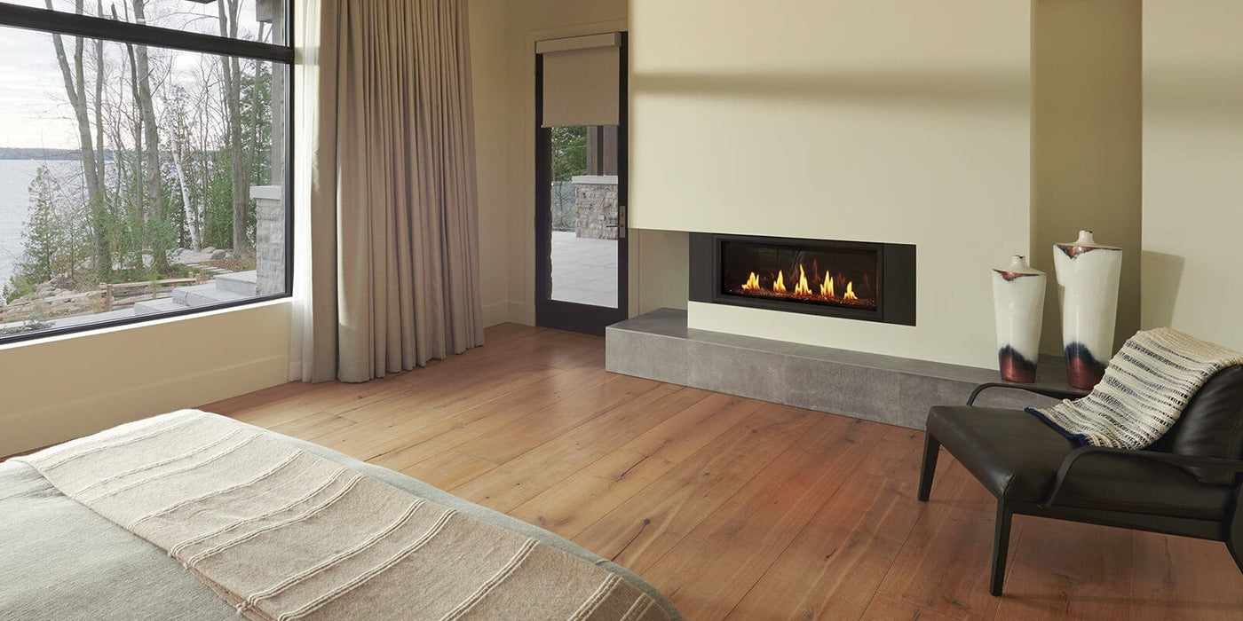 Napoleon Direct Vent Fireplace Napoleon VECTOR™ 38 Series Linear Gas Fireplace - Single Sided, Direct Vent, Electronic Ignition - Natural Gas / Liquid Propane LV38N-1
