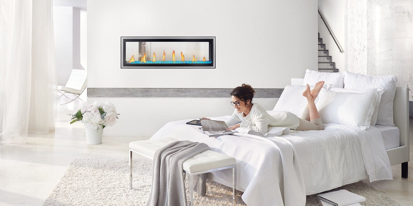 Napoleon Direct Vent Fireplace Napoleon VECTOR™ 50 Series Linear Gas Fireplace - See Through, Direct Vent, Electronic Ignition - Natural Gas / Liquid Propane LV50N2-2