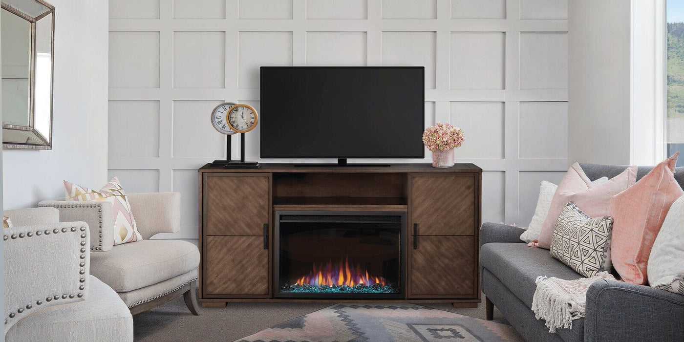 Napoleon Electric Fireplace TV Stand Napoleon Essential™ Series - The Charlotte Electric Mantel Package Electric Fireplace NEFP30-3820AW