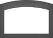 Napoleon Faceplate Napoleon Small Arched 4 Sided Faceplate - Gun Metal (for use with 3 sided backerplate) For Oakville Series™ - GDI3N, GDI3NEA, GDIG3N, GDIX3N SAGM4F3B3