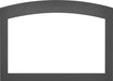 Napoleon Faceplate Napoleon Small Arched 4 Sided Faceplate - Gun Metal (for use with 3 sided backerplate) For Oakville Series™ - GDIX4N SAGM4F3B4