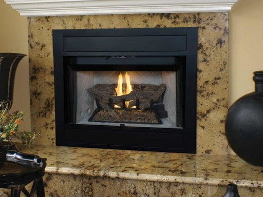 Superior B-Vent Fireplace Superior - BRT4336 36" Elec, White Stacked Refractory Panels - BRT4336TEN-B