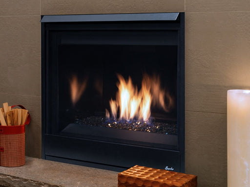 Superior Direct-Vent Fireplace Superior - DRC3040 40" Contemporary Direct Vent, Elec, Top/Rear - Natural Gas - DRC3040DEN-B DRC3040DEN-B