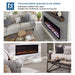 Touchstone Electric Fireplace Sideline Elite Smart 80052 Forte 40" WiFi-Enabled Recessed Touchstone Electric Fireplace (Alexa/Google Compatible) 80052
