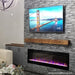 Touchstone Electric Fireplace The Sideline 72 80015 72" Recessed Touchstone Electric Fireplace 80015