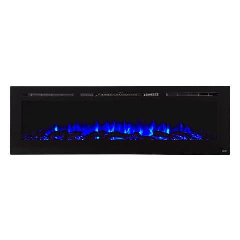 Touchstone Electric Fireplace The Sideline 84 80043 84" Recessed Touchstone Electric Fireplace 80043