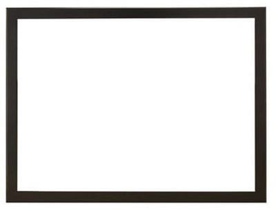 White Mountain Hearth Front Empire White Mountain Hearth Rectangle, 1.5-in., Brushed Nickel, for peninsula fireplace end - DF242NB DF242NB