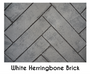 White Mountain Hearth Liner Empire White Mountain Hearth Liner, Whitewashed Herringbone Brick, Ceramic Fiber - DVP50CPWH DVP50CPWH